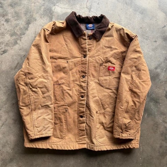 Vintage Blanked Lined Dickies Chore Jacket Size XXL